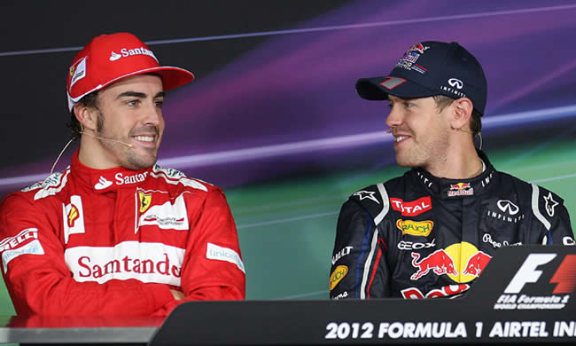 Sebastian Vettel, Fernando Alonso