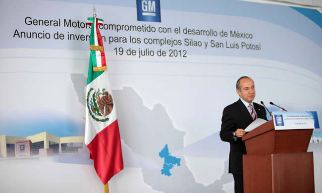 General Motors anuncia inversión de 420 millones de dólares en México