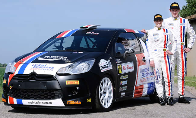 MOLLY TAYLOR pilota de Australia al volante del Citroën DS3