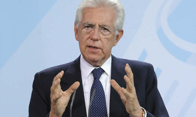 El primer ministro italiano, Mario Monti.