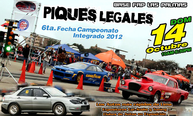 6ta fecha Piques Legales: Los autos más rápidos de Lima desatarán un terremoto en el pavimento
