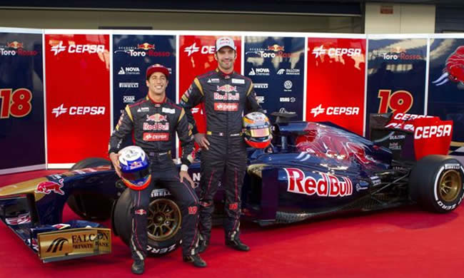  Daniel Ricciardo y Jean-Éric Vergne