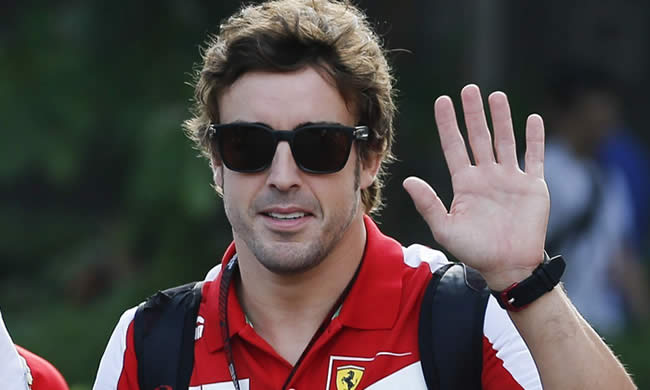 El piloto español de Fórmula Uno Fernando Alonso (Ferrari).