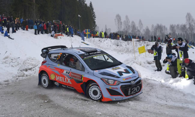Hyundai termina el Rally de Suecia con los dos coches en un positivo final