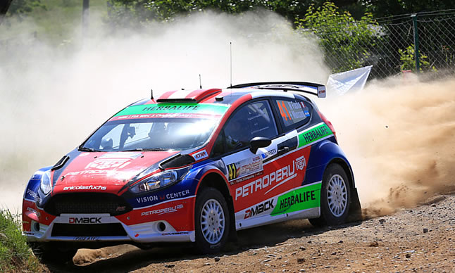 Nicolás Fuchs en plena competencia en Polonia
