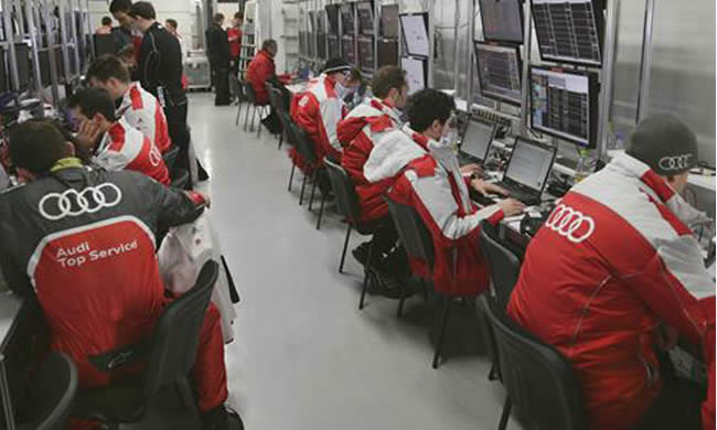 La telemetría del Audi R18 e-Tron Quattro