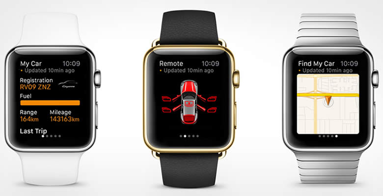 Apple Watch controla el Porsche Car Connect