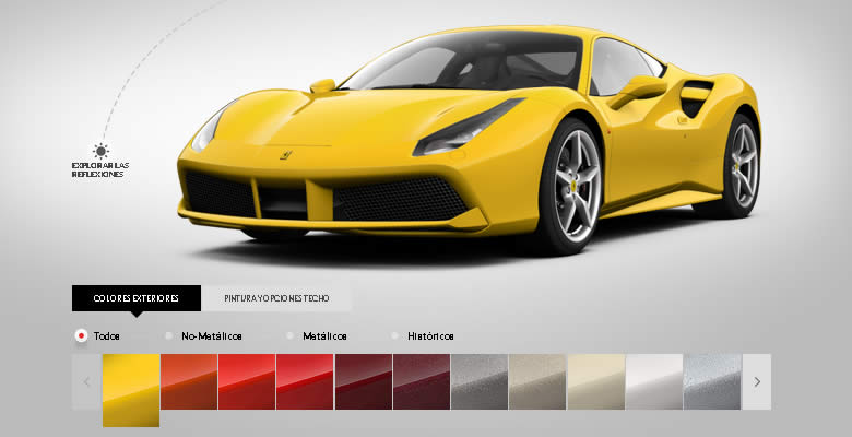 Ferrari 488 GTB Online Configurator