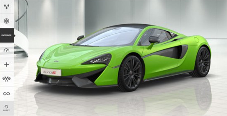 Ya puedes hacer tu configuración del McLaren 570S