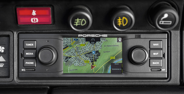 Porsche pone a la venta un navegador para modelos clásicos