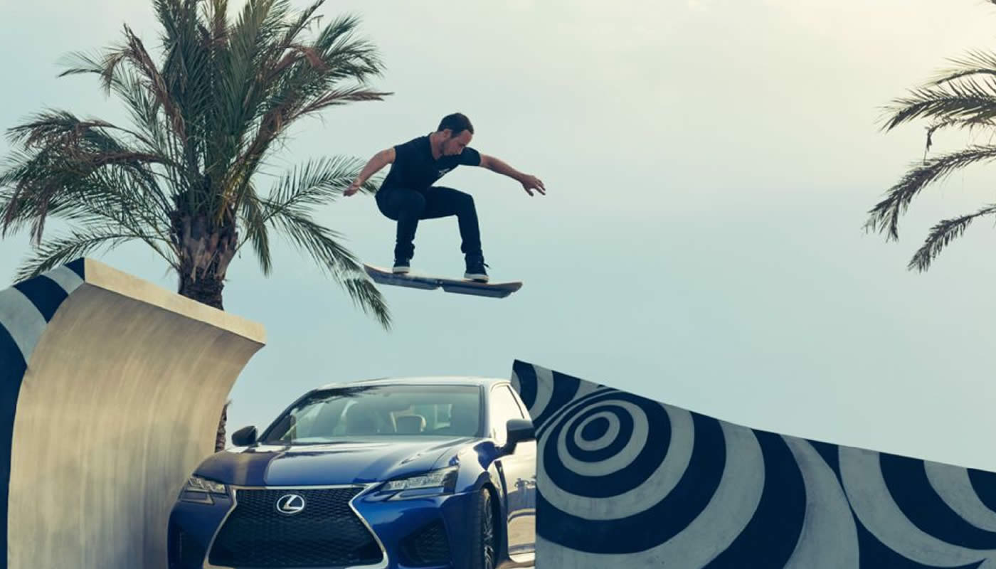 La aerotabla de Lexus ya fue puesta a prueba