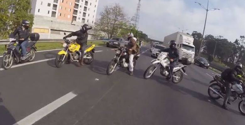 YouTube: motociclistas detienen tránsito para salvar a un perro