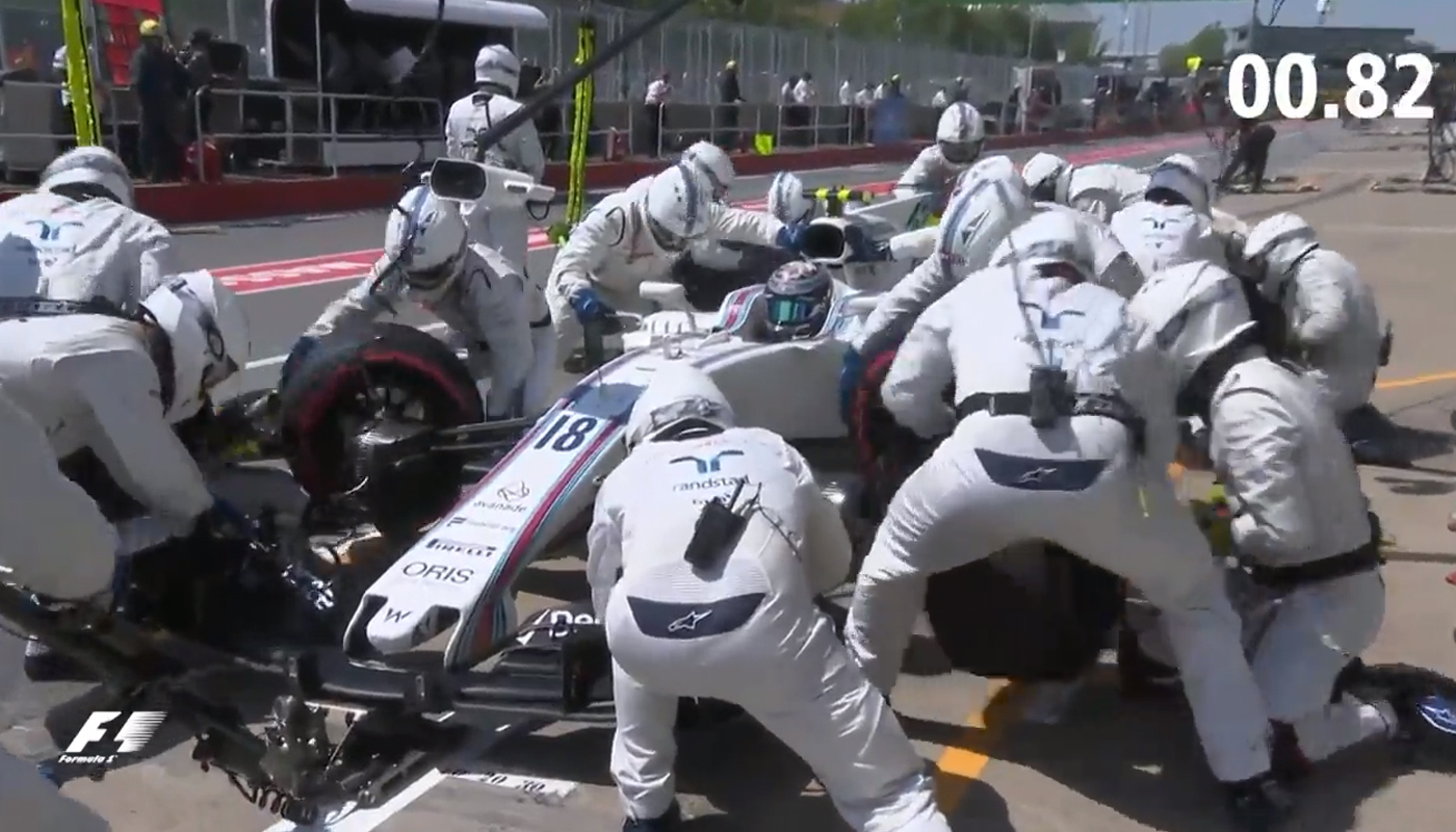 Williams realizó el ‘pit-stop’ más rápido del GP de Canadá