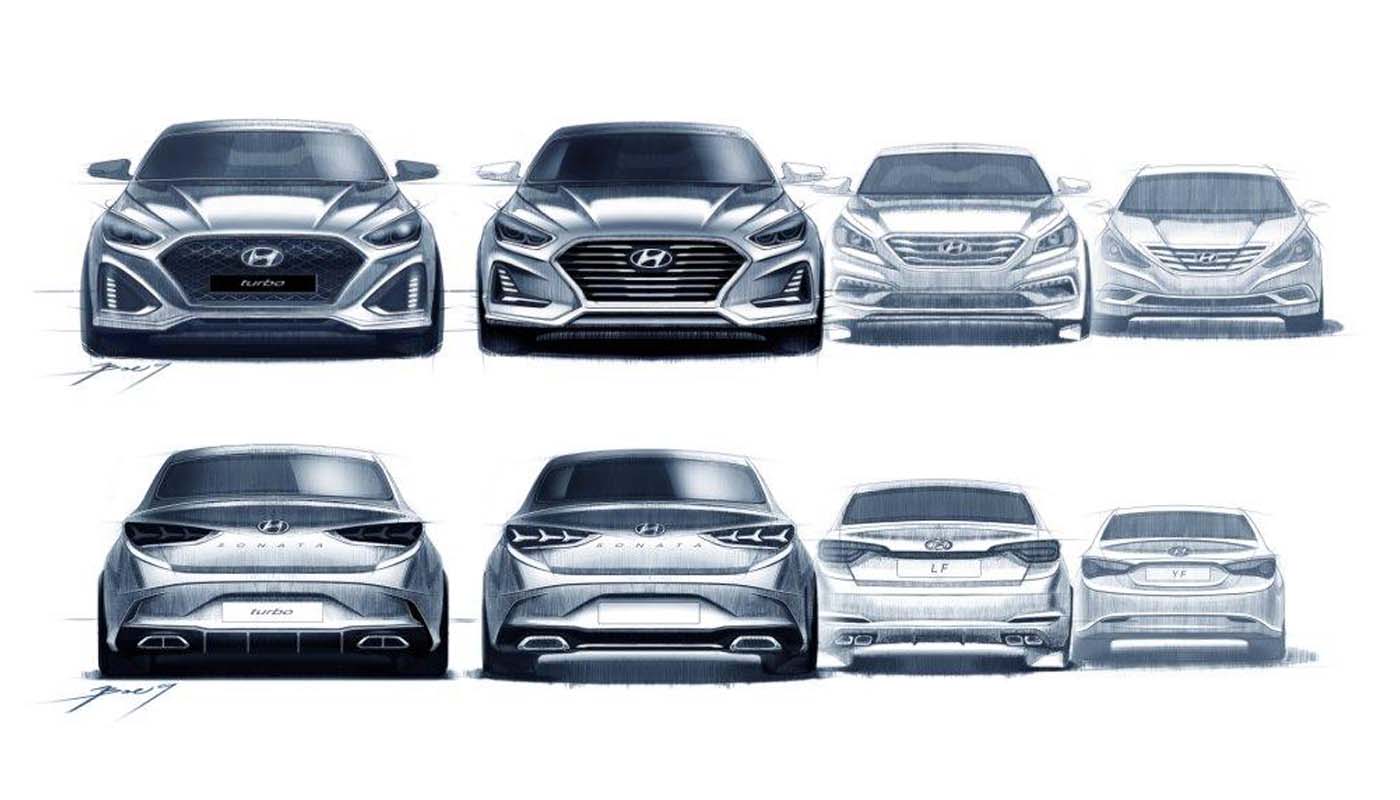 Mira las modificaciones del Hyundai Sonata antes de su presentación en Corea