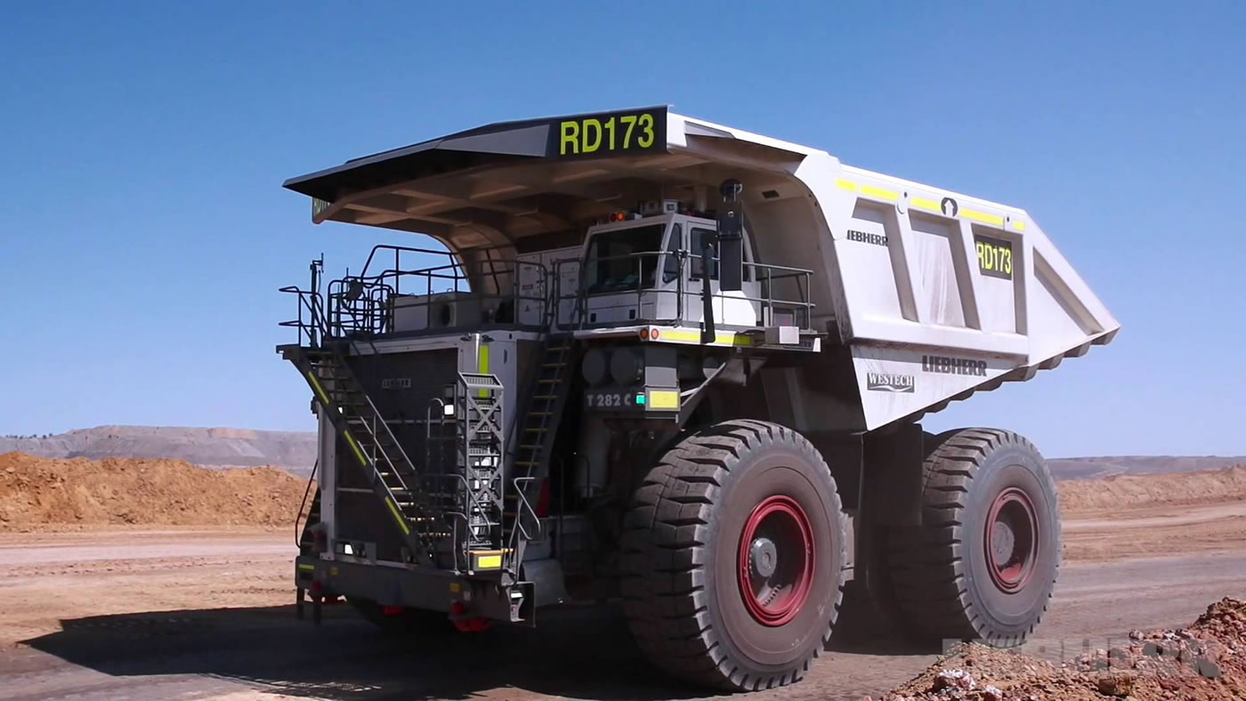 Карьерного грузовика Liebherr