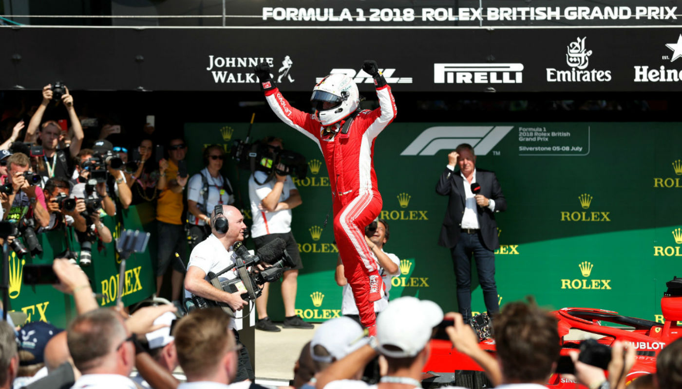 GP de Gran Bretaña: Sebastian Vettel se consagró en una fecha clave