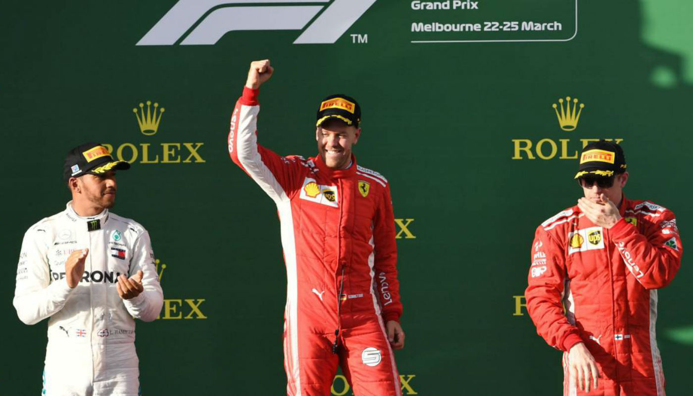 ¡El Gran Circo volvió… con Sebastian Vettel en lo más alto del podio!