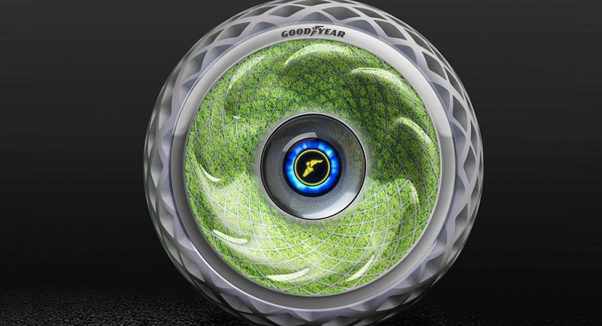 GODYEAR OXYGENE: el neumático que tiene plantas y hace fotosíntesis