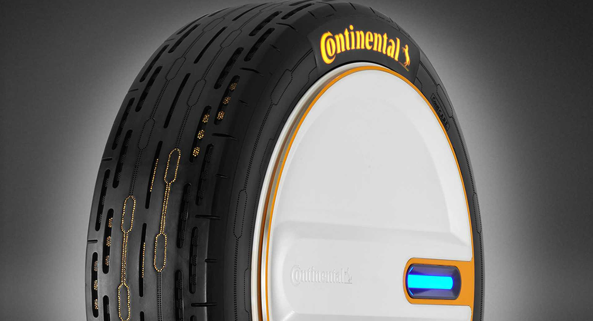 Continental presentó neumático capaz de regular su presión para ahorrar combustible