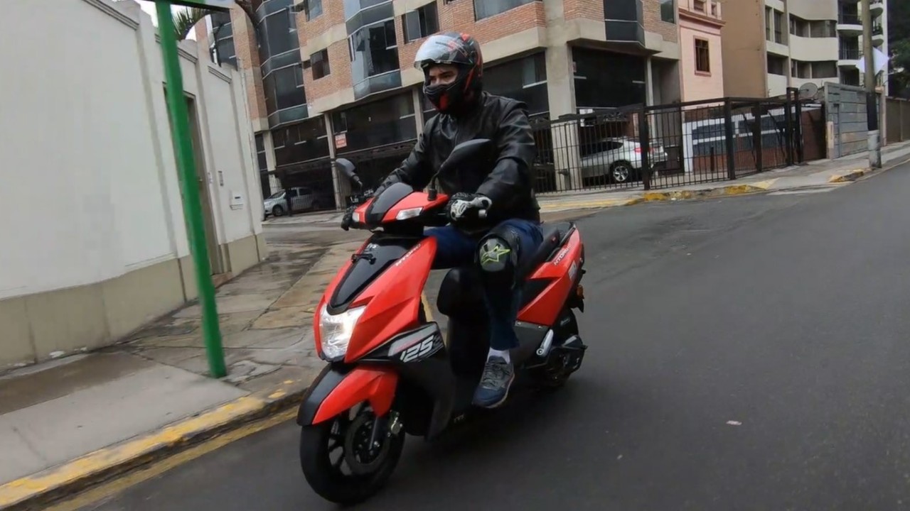 Moto a prueba