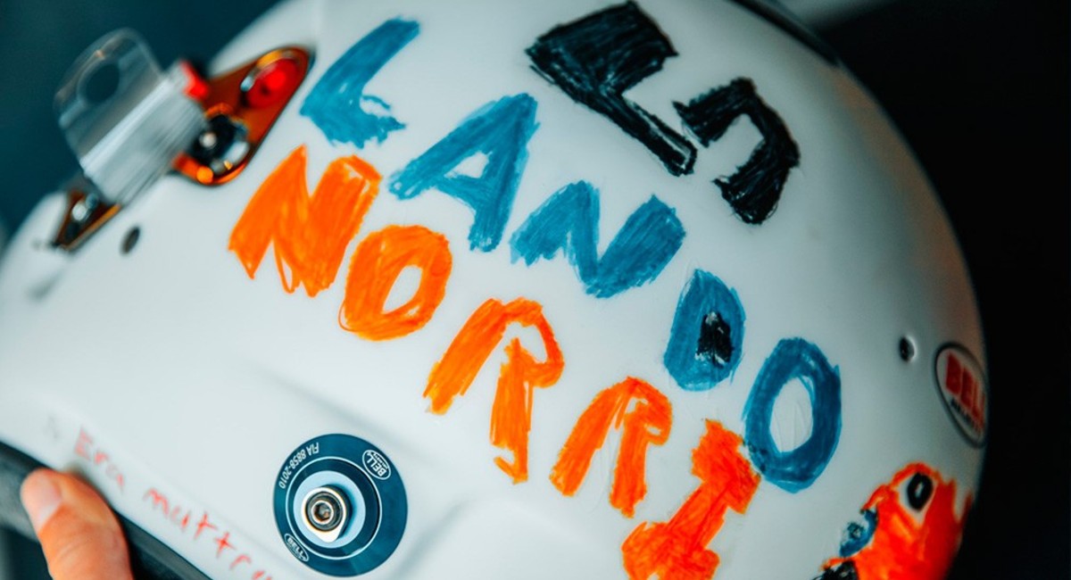 Lando Norris llevará un casco especial diseñado por una niña 