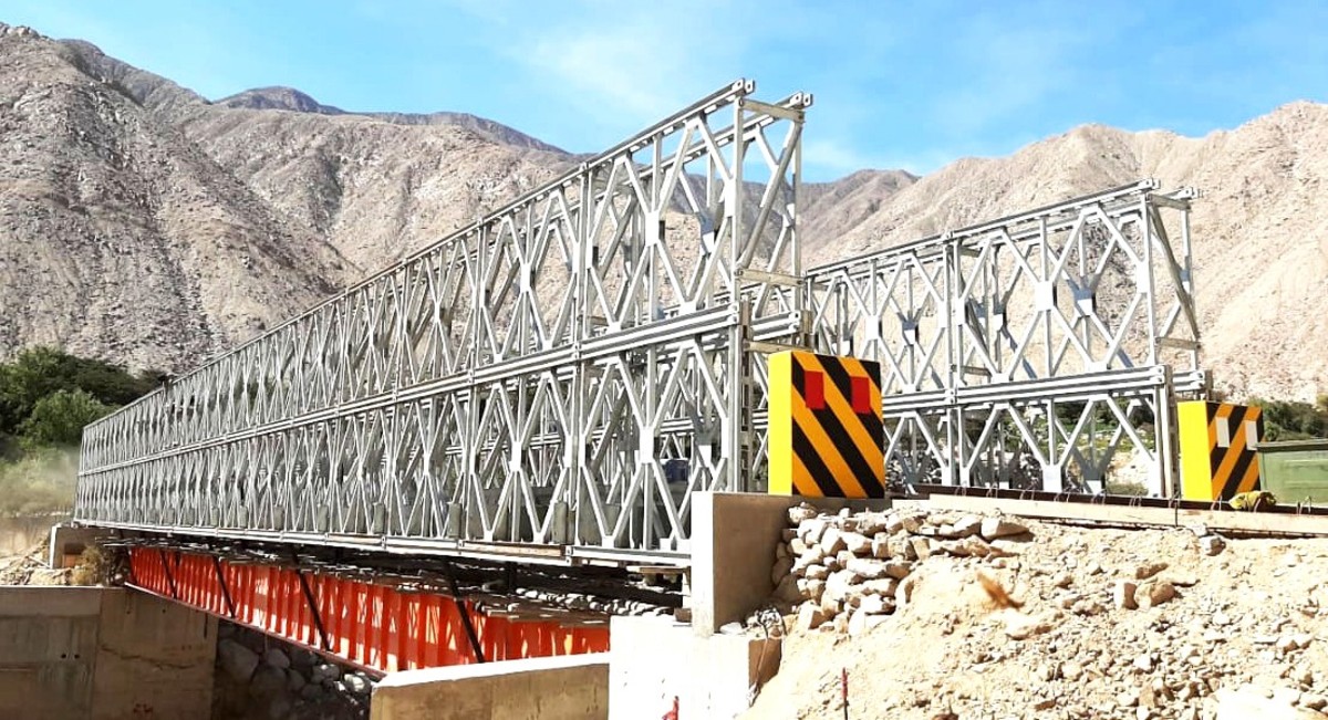 Instalan 25 puentes modulares