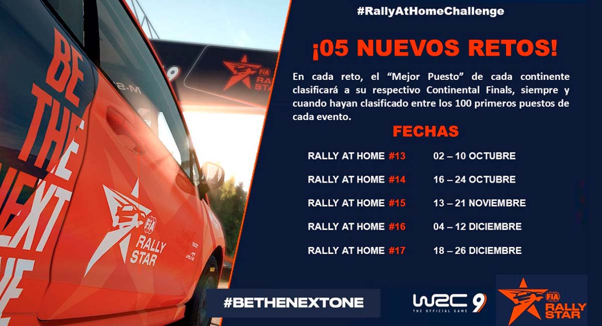 rally at home: tres últimos retos y 14 cupos por ocupar para la final continental