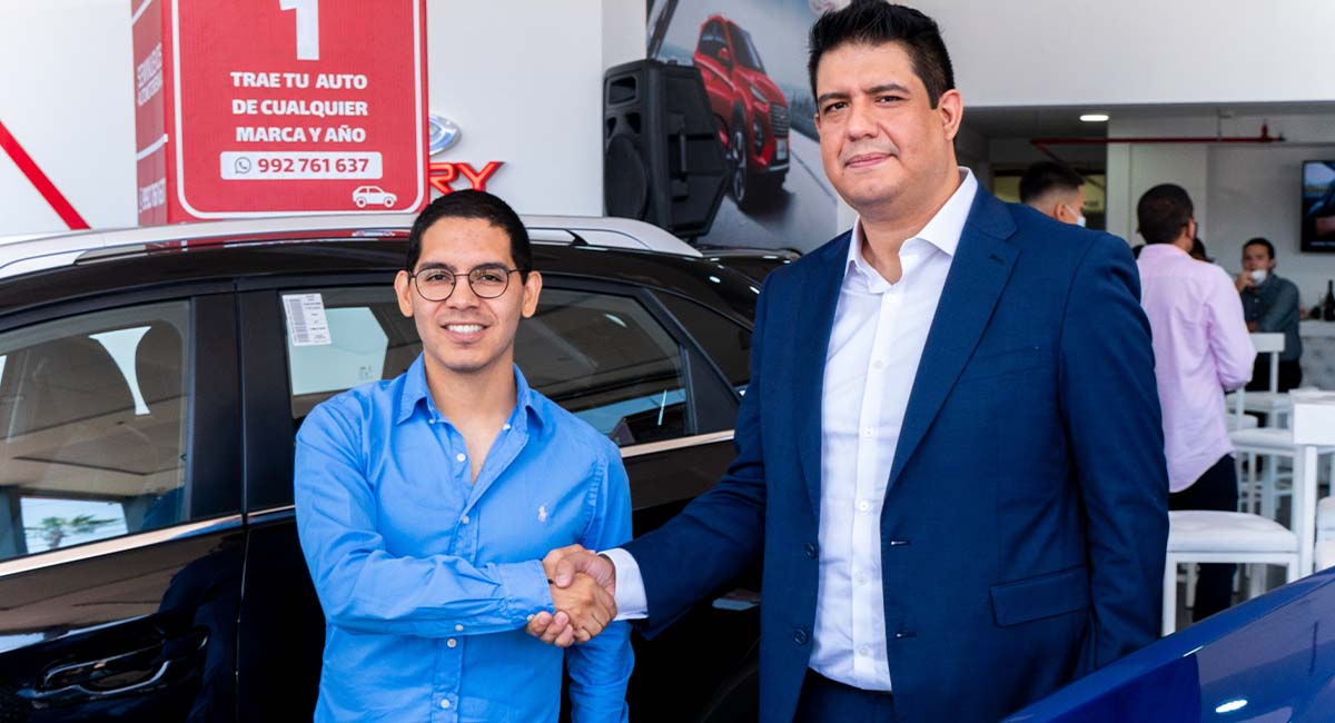 Diego Peramás, Automotores Inka,y Fernando Vasquez, Chery