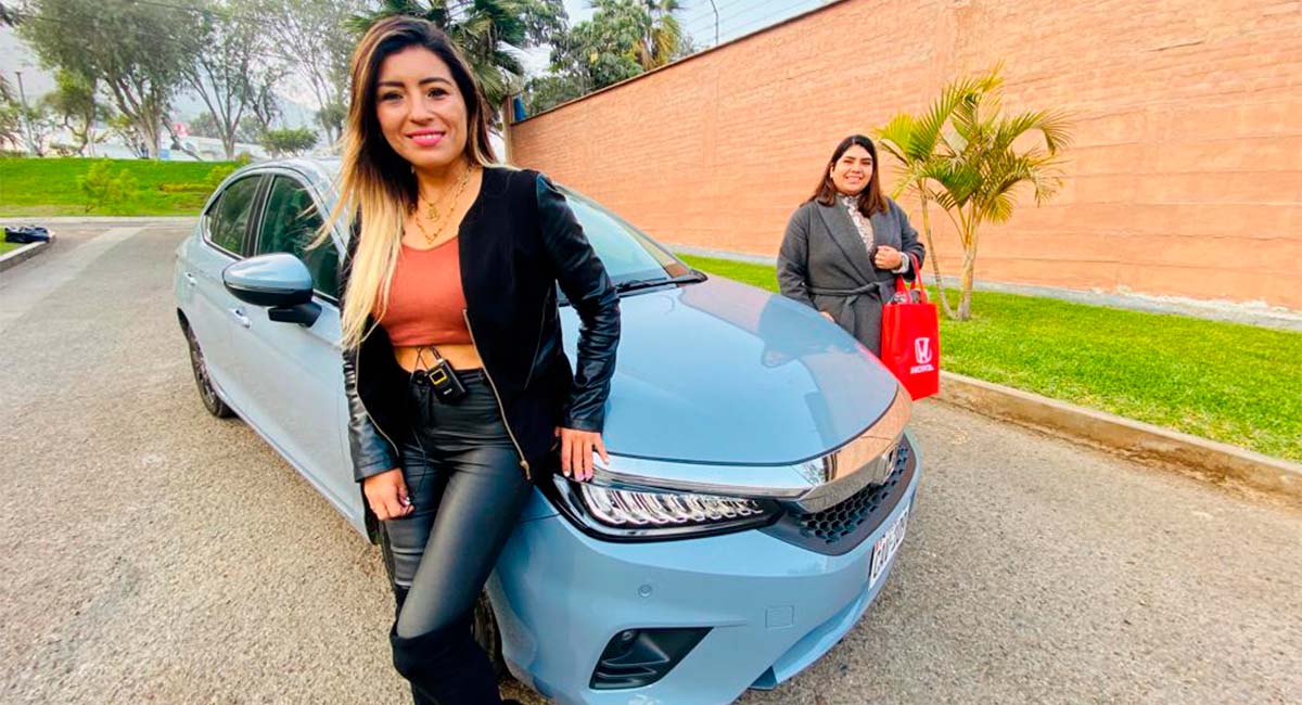 Mahili Ruiz, ganadora de la experiencia de manejo del Honda City Sport