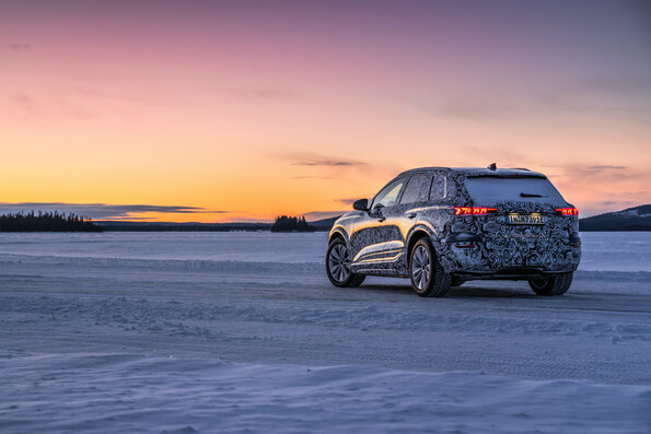 Audi prueba el prototipo Q6 e-tron en el extremo norte de Europa